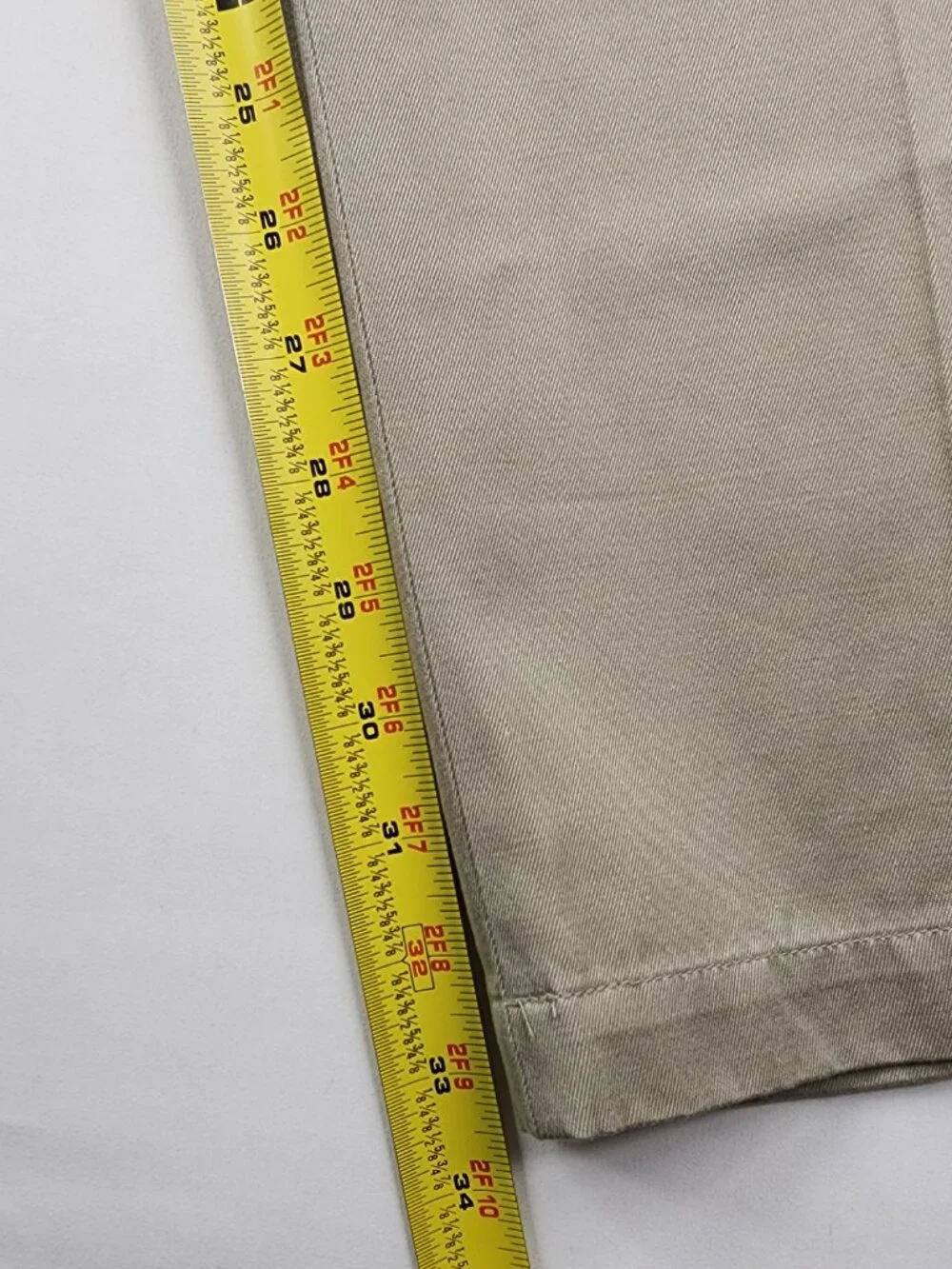 Covington Mens 36x34 Khaki Chino Pants 100% Cotton Double Pleated Classic NWT